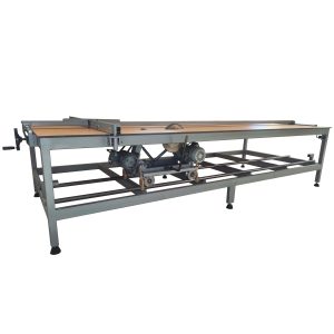 طاولة منشار بدسك منزلق 2 ديسك مصدم مكانيكي